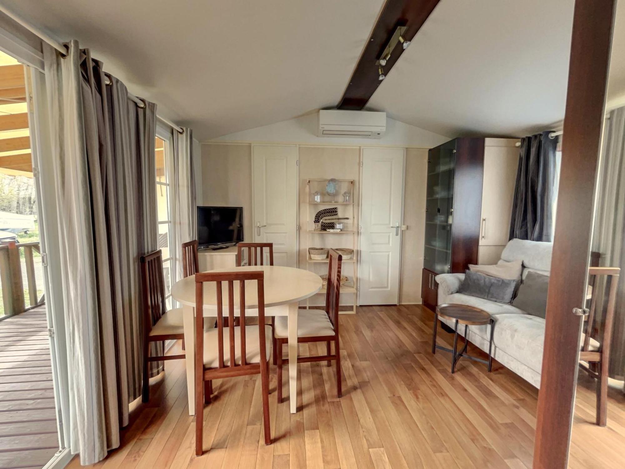 Mobilhome Cocooning Mimizan-Plage Buitenkant foto