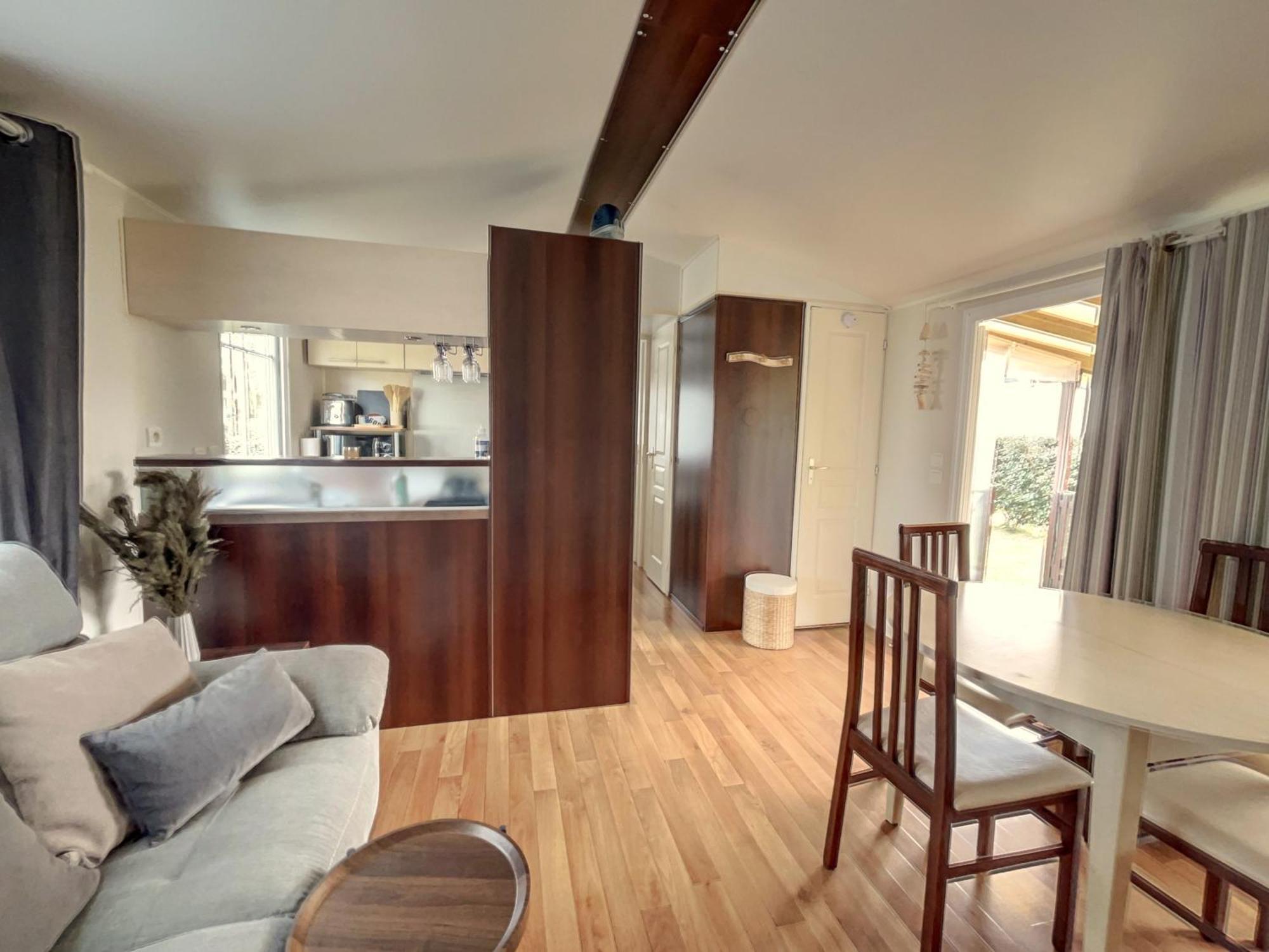 Mobilhome Cocooning Mimizan-Plage Buitenkant foto