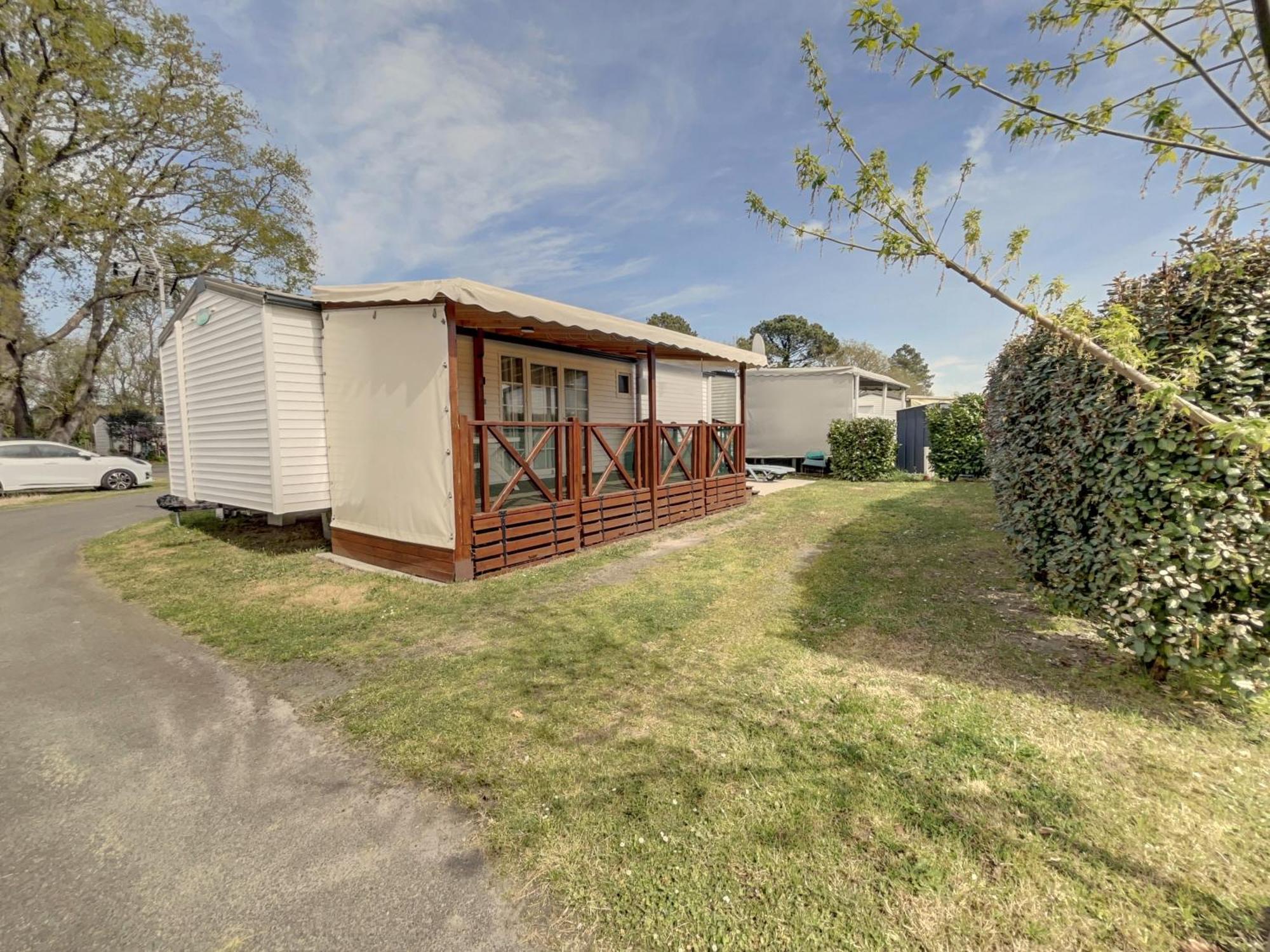 Mobilhome Cocooning Mimizan-Plage Buitenkant foto